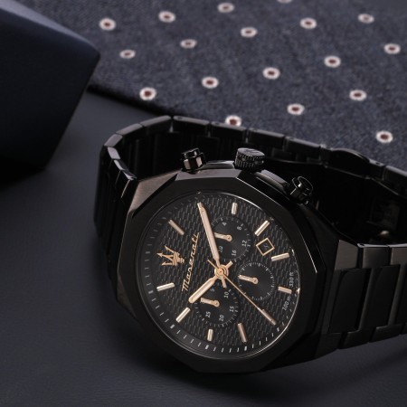 Orologio Uomo Maserati Cronografo Stile R8873618013 Nero