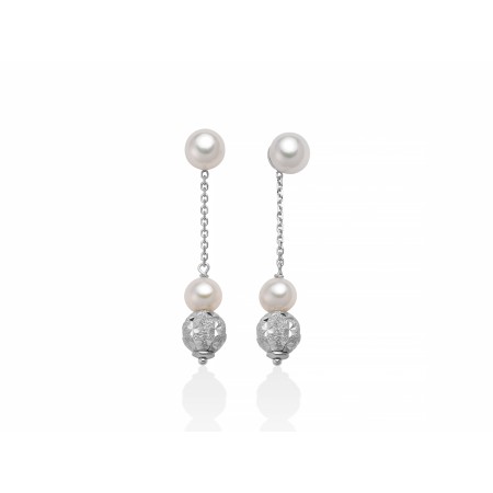 Miluna orecchini perla PER2455 pendenti