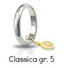 Fede Classica 5 gr in Oro Bianco Unoaerre